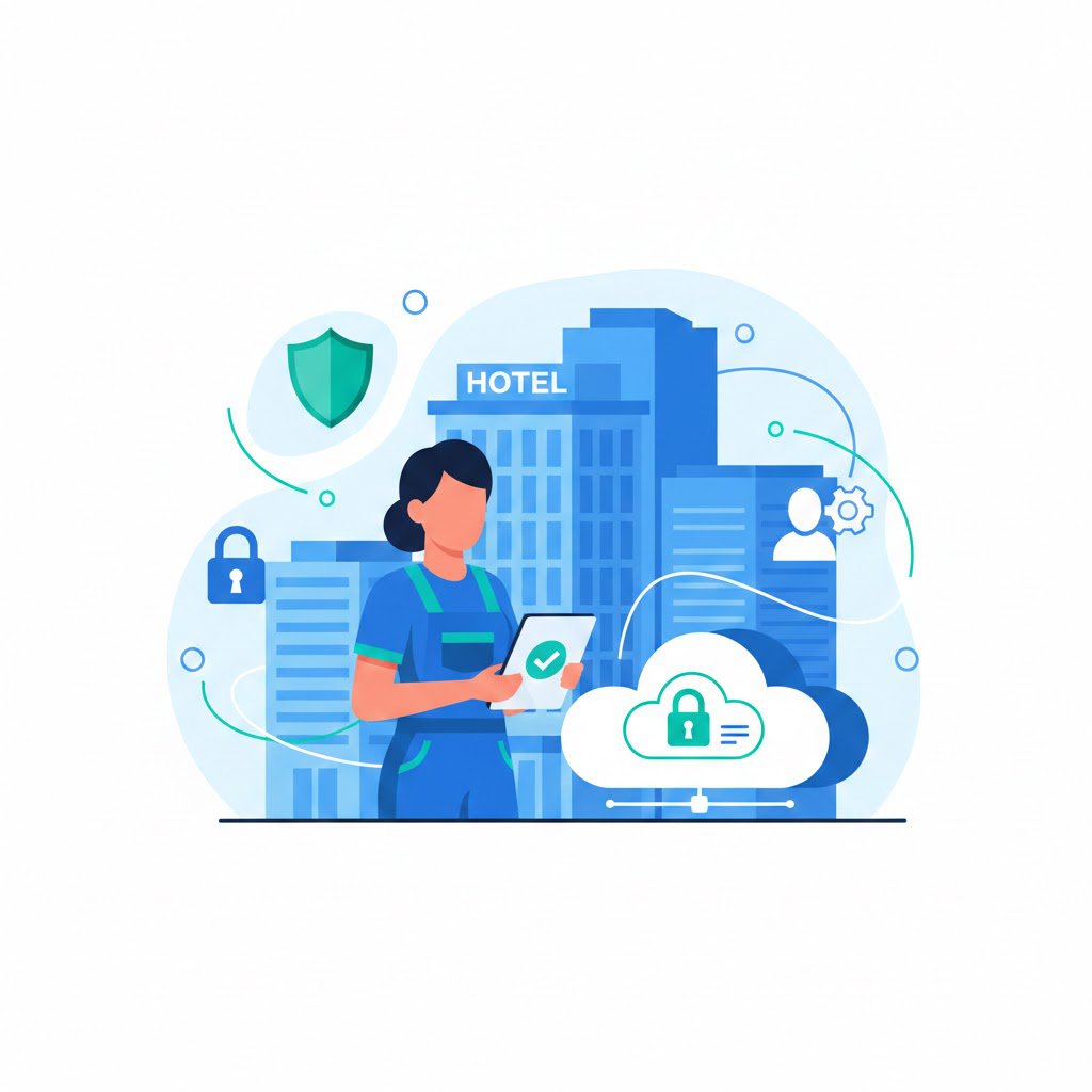 Illustration: Datenschutz in der Reinigungsbranche: DSGVO-konforme Prozesse